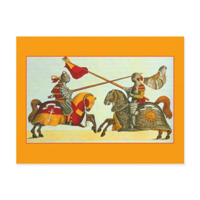Bavarian Tournament Postcard by VintagePets