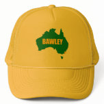 Bawley Green and Gold Map Cap Hat