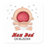 Bawling Baby Funny Sticker for New Dad