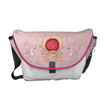 Bawling Baby Girl rickshaw messenger bags