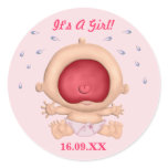 Bawling Baby It's A Girl Sticker