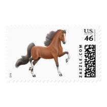 Bay American Saddlebred Horse Postage