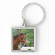 Bay Arab Horse Keychain