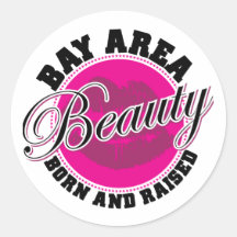 Bay Area Beauty Round Stickers