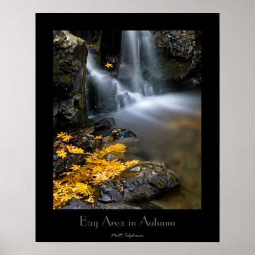 Bay Area in Autumn Poster with Customizable Title