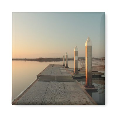 Bay at Dawn Magnet 2 by mikes_photo_designs