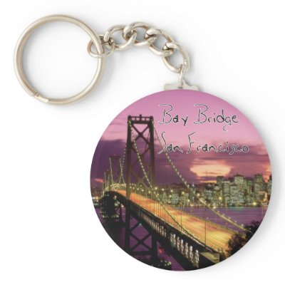 Bay Bridge, San Francisco, California Keychain
