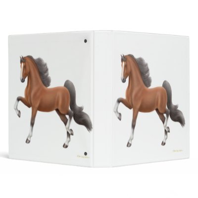 Bay Gaited Horse Avery Binder by twopurringcats