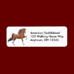 Bay Gaited Horse Label labels