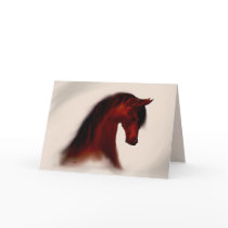 Bay Mare ~ Holiday Greeting Card
