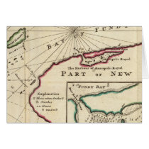 Bay of Fundy and harbour of Annapolis Royal Card