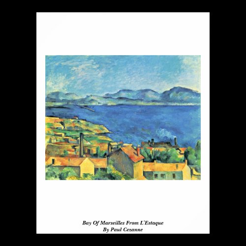 Bay Of Marseilles From L'Estaque By Paul Cezanne Print