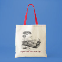 Bay of Naples and Vesuvius Pastoral Landscape Bag