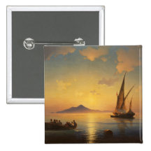 Bay of Naples Ivan Aivazovsky seascape waterscape Pin
