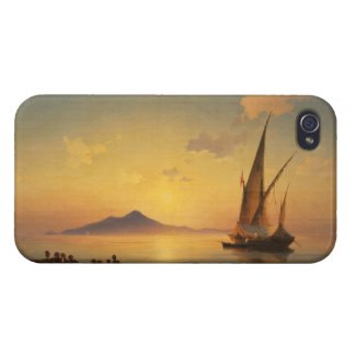 Bay of Naples Ivan Aivazovsky seascape waterscape iPhone 4 Case