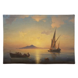 Bay of Naples Ivan Aivazovsky seascape waterscape Placemats