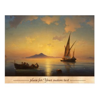 Bay of Naples Ivan Aivazovsky seascape waterscape Post Cards