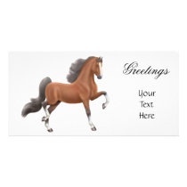 Bay Saddlebred Horse Photo Card photo cards by twopurringcats Bay Saddlebred Horse Photo Card photo cards