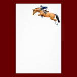 Bay Show Jumper Horse Stationery stationery