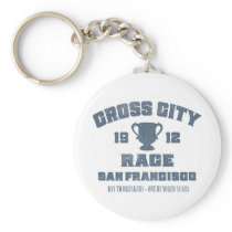 Bay To Breakers Cross City Race - Blue Key Chains