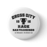 Bay To Breakers Cross City Race Pinback Button