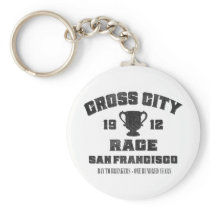 Bay To Breakers Cross City Race Keychain