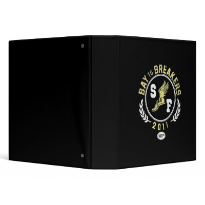 Bay To Breakers Distressed Winged Shoe Vinyl Binders by baytobreakers