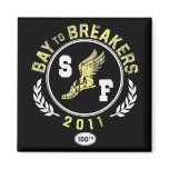 Bay To Breakers Distressed Winged Shoe Magnets