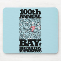 Bay To Breakers Running Man Mouse Pad