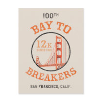 Bay To Breakers - The Bridge Postcard