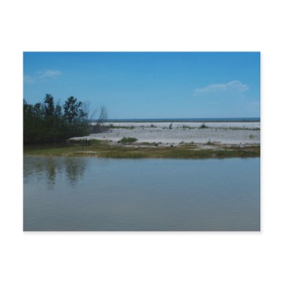 Bay To Gulf of Mexico Post Card by Debrene