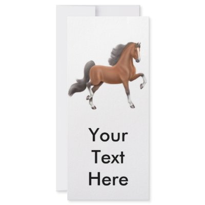 Bay Walking Horse Rack Card  by twopurringcats