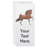 Bay Walking Horse Rack Card 