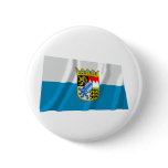 Bayern / Bavaria Flag with Arms Pinback Button
