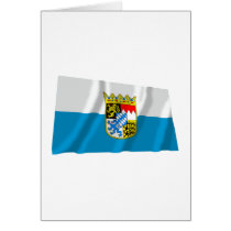 Bayern / Bavaria Flag with Arms Greeting Card