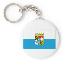Bayern / Bavaria Flag with Arms Key Chain