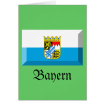 Bayern Flag Gem Greeting Card