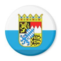 Bayern Flag Gem Fridge Magnets