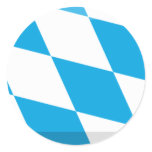 Bayern Flag Gem Round Sticker