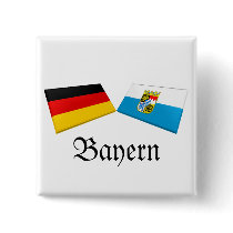 Bayern, Germany Flag Tiles buttons