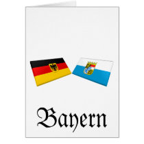 Bayern, Germany Flag Tiles Card
