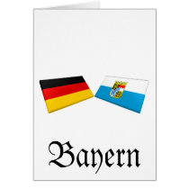Bayern, Germany Flag Tiles Card