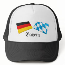 Bayern, Germany Flag Tiles hats