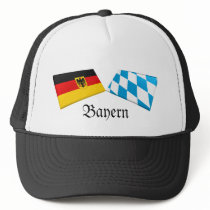 Bayern, Germany Flag Tiles hats