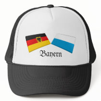 Bayern, Germany Flag Tiles hats