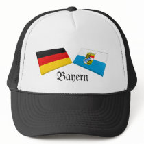 Bayern, Germany Flag Tiles hats