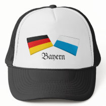 Bayern, Germany Flag Tiles hats