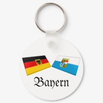 Bayern, Germany Flag Tiles keychains