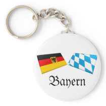 Bayern, Germany Flag Tiles Key Chains