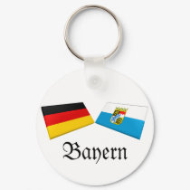 Bayern, Germany Flag Tiles keychains